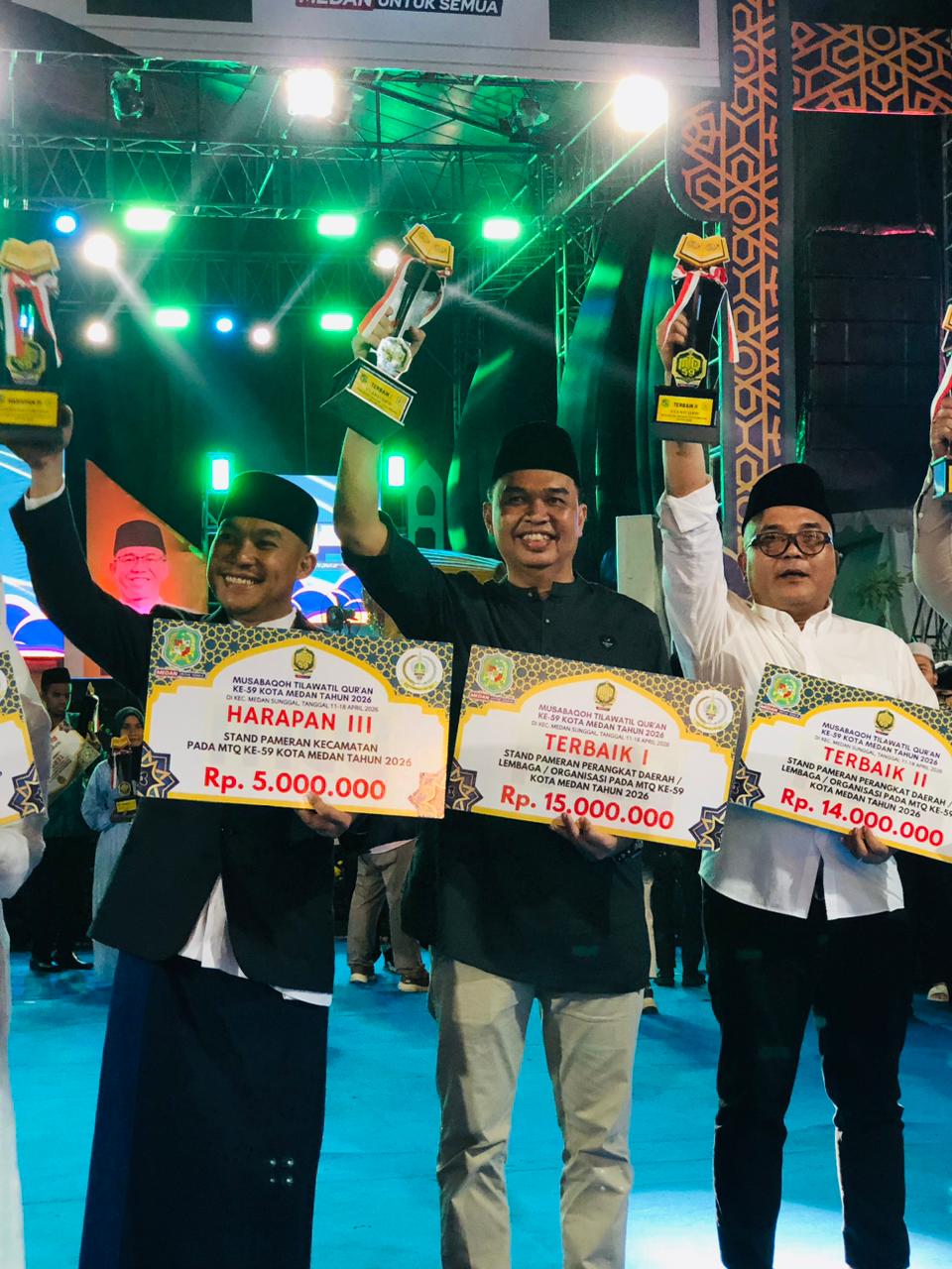 STAN DINAS KP3 MEDAN MERAIH JUARA I PADA MTQ KE-59 KOTA MEDAN