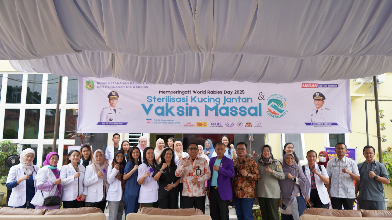 KESERUAN HARI RABIES SEDUNIA 2025 DI DINAS KP3 MEDAN (Hari Pertama)